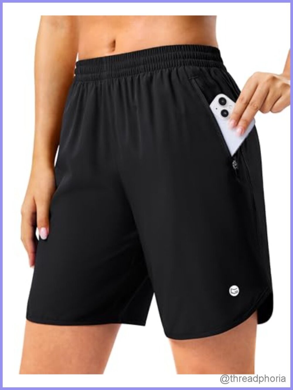 Women's 5" 7" Quick-Dry Athletic Running Shorts with Zipper Pockets